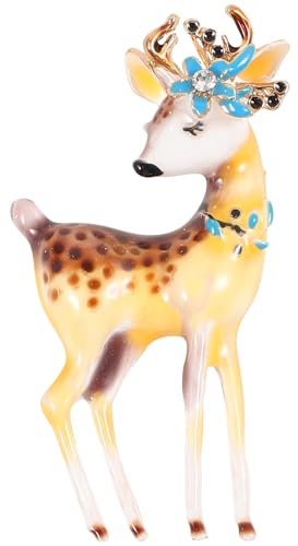 VALICLUD Cartoon-reh-brosche Strass Anstecknadel Für Kleidung Hut Und Accessoires Langlebig Und Einfach Zu Tragen