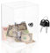 Qloztyse Hucha acrílica para Adultos - Gran Caja Transparente para Ahorrar Dinero Que se Abre con Llave, contenedores Reutilizables para Monedas Grandes con Cerradura para Ahorrar Billetes y Monedas