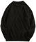 Herren-Strickjacke für Frühling, warm, einfarbig, lockerer Pullover, Strickwaren Pullover Gürtel Herren (3-Black, XXXL)