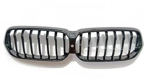 DZSCHUNLUSM Front Grillgitter Für 6 Series G32 6GT 2021 2022 2023 Frontniere Grill Schwarz Single Line Upper Bumper Hood Mesh Grid Front Kühlergrill