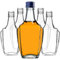 KADAX Lot de 50 bouteilles en verre vides à remplir - 250 ml - Avec bouchon à vis - Petites bouteilles d'alcool - Bouteilles de jus - Bleu