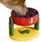 Gamelle surélevée pour chat - Matériau en plastique, design anti-balancement incliné | Gamelle réglable surélevée avec base à ventouse, nourriture pour petits chiens, chatons et