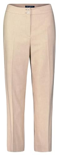 Betty Barclay Damen Businesshose mit Bügelfalte 36, Beige