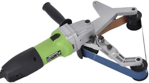 Ponceuse à bande pour polissage de tubes ronds, vitesse réglable de 800 W, 2,4 à 9,1 m/s, idéale pour polir des matériaux ronds et des tuyaux