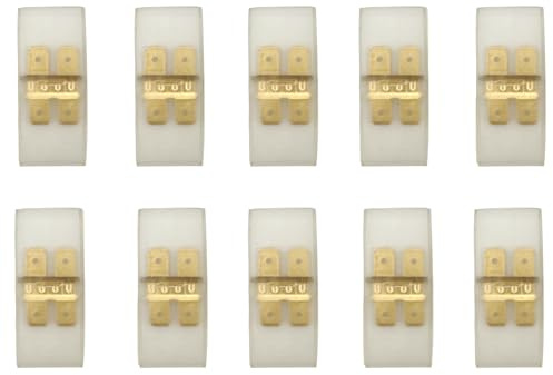10 Stück Flachstecker mit Isolierhülsen,Elektrisches Zubehör | 6.3mm Flachsteckverbinder,Isoliert flachsteck,für KFZ Kabel
