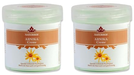 Crema Arnica Naturhof Efecto Antiinflamatoria Alivio De Dolores Musculares y De Huesos Uso Para Masajes Efecyo Calmante Pack 2 Unds
