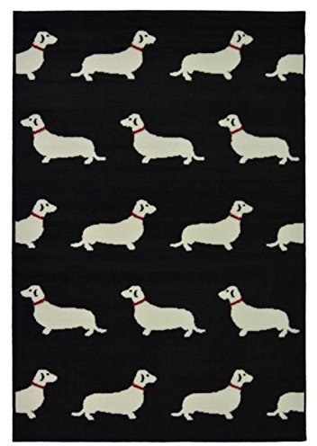 BWR Maestro Teppich mit kleinen Hunden, 120 x 170 cm