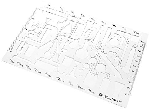 Chemie Chemie Chemie Labor Labor Geometrie Technische Zeichnung Vorlage Schablone Chemie Wissenschaft Reagenzglas Experiment Symbole Schablone Schule College
