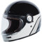 TORC T105DLG24 Retro-Integralhelm (Glanzschwarz, Dreamliner-Grau, L)