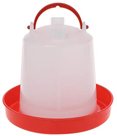 ESden Automatischer Futterspender für Hühner, Geflügelvoliere, 1,5 l und 6/3/1,5 l Wassertränke