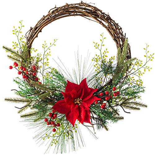 WeRChristmas Kranz, braun, 60 cm