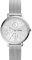 Fossil Damenuhr Jacqueline Multifunktion, Multifunktionswerk, 38mm Silbernes Edelstahlgehäuse mit EdelstahlMeshArmband, ES5099