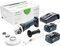 Festool Akku-Winkelschleifer AGC 18-125 5,2 EBI-Plus (mit Akkupacks BP 18 Li 5,2, Schnellladegerät, Schutzhaube Zusatzhandgriff, Schnellspannmutter, Flansch, Stirnlochschlüssel), im Systainer