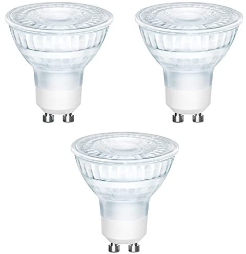 Energetic GU10 LED Light Bulb, 5.3W, 450 Lumens, Warm White 2700K - 3 Pack