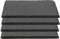 Plato Llano de Pizarra Natural, Fuentes de Cocina, Platos para Sushi, Plato de Pizarra, Bandejas para Servir Alimentos Quesos, Tapas Sushi, Negro, Tablas de Piedra 40 x 30 x 0,8 cm - 4 Unidades