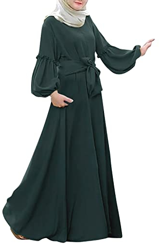 Muslimisches Kleid für Damen, zweiteilig, Gebetskleid mit Hijabs, Niqab, Gesichtsbedeckung, weich, atmungsaktiv, Lange Ärmel, islamische Kleidung, türkisches Kleid, Einheitsgröße