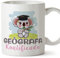 MUGFFINS Tazas para GEÓGRAFA mujer - En Español - Koalificado/koalificada - 11 oz / 330 ml - Regalo original y divertido