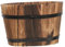 Kisangel Maceta De Madera Vintage para Suculentas para Decoración De Oficina y Hogar Macetero Ovalado De Carbonizado Resistente y Elegante para Plantas Artificiales y Naturales