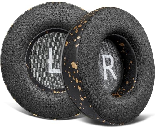 SOULWIT 90 mm Mesh Tessuto Cuscinetti Auricolari di Ricambio per JBL Synchros E50 E50BT S500 S700 Cuffie Senza Fili, Cuscinetti Auricolari con Schiuma di Isolamento Acustico