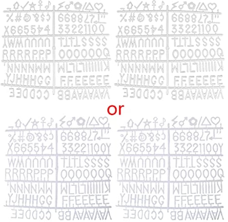 126 Stück weiße Zahlen, Sonderzeichen, Wörter, Buchstabenbrett für Filz, austauschbare Nachrichten, Schilder und Letterboards, Wandbuchstaben