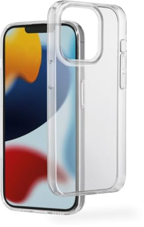 Hama Hülle für iPhone 13 Pro (Handyhülle, Schutzhülle für Rückseite, Case, Kratzfest, extra Schutz für Kamera und Display, Wireless Charging kompatibel, transparent, Slim, Hülle dünn) durchsichtig