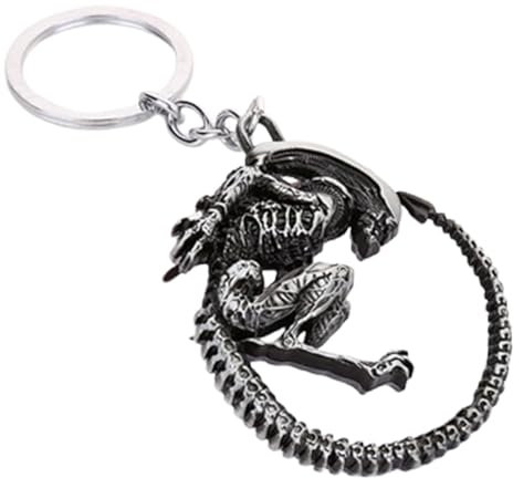 Niedlicher Alien Schlüsselanhänger - Geschenk Schlüsselanhänger Alien | Fantastischer Alien Schlüsselanhänger | Alien Schlüsselanhänger aus Metall - Neuheit Alien Ornament - Auffällige Figur Anhänger