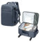 Zaino Sottovuoto Ryanair 40x20x25 Bagaglio a Mano con Pompa Sottovuoto, Zaino da Viaggio Aereo Impermeabile per Uomo Donna Borsa da Cabina Zaini Casual Valigia per Ufficio, Scuola e Lavoro -Blu