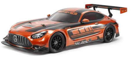 Tamiya 58750 1:10 RC Mercedes-AMG GT3 EVO TT-02 Remote Control Car, Vehicle, Model Building, Assembly, Hobby, RC Kit, Unpainted