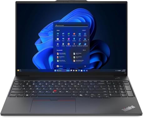 Lenovo ThinkPad E16 Gen 2 16 bärbar dator, AMD Ryzen 5, 16GB RAM, 512GB SSD, FHD+ skärm, Windows 11 Pro | Svenskt tangentbord