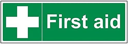 vsafety 31011bj-r Primo soccorso First Aid Generale, Plastica rigida, paesaggio, 450 mm x 150 mm, colore: verde