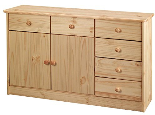 Kommode mit Schubladen und Türschrank massiv Kiefer