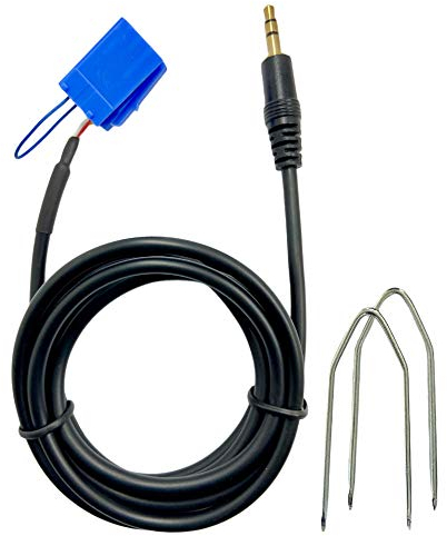 1neiSmartech Cavo Aux Jack Maschio Con Ponticello + Kit Estrazione Chiavette Smontaggio Autoradio No Source Available Per Delphi Bosch Compatibile con Fiat 500 Grande Punto Evo Panda Lancia Y