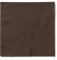 Mank Servietten aus Tissue 33 x 33 cm ¼ Falz | Kaffee Serviette | Basic | Uni | 100 Stück | praktische Einmal-Serviette für Gastronomie und Feiern | (Braun, 33 x 33 cm)