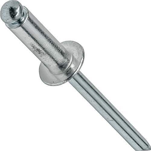 Fastenere Kopfrollo aus Aluminium mit Stahldorn, alle Größen 1/8 x 1/16 (4-1) (100 Pack)