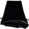 Black Velvet Dice Bag with Black Satin Lining (6''x8'')