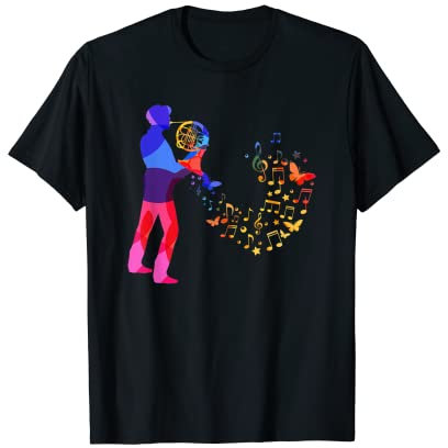 Waldhorn Musiker Instrument Musik Waldhornspieler Geschenk T-Shirt