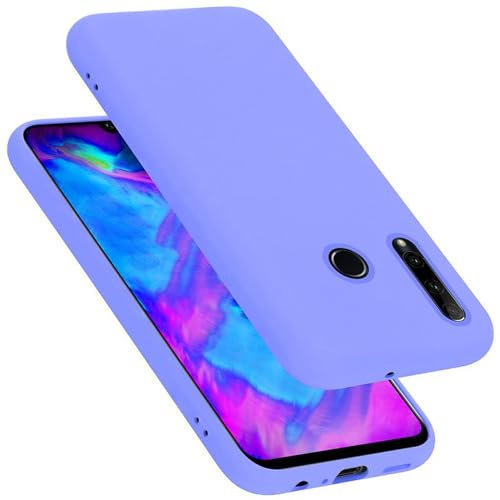 Cadorabo cover compatibile con Honor 10i / 20i / 20 LITE/Huawei Enjoy 9S, cover in silicone liquido per 10i / 20i / 20 LITE, custodia in silicone, resistente ai graffi - LIQUID LILA CHIARO