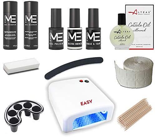 kit Semipermanente Unghie Completo MESAUDAME Gel Polish – Con Fornetto UV 36 WATT + Ultrabond + OMAGGIO Olio Cuticole ALTÉAX® + Smalto Semipermanente da 5ml Base/Top e Colore