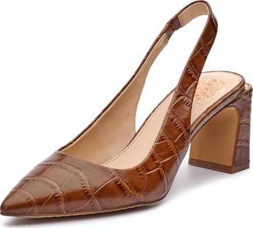 Vince Camuto Women's Hamden Slingback Pump, Barn Brown, 9