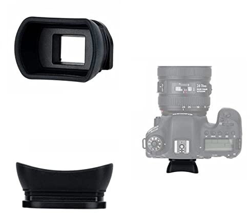 Soft Silicone DSLR Camera Eye Cup Eyecup Eyeshade Viewfinder For Canon EOS 5D Mark II, 6D Mark II, 6D, 90D, 80D, 77D, 70D, 60Da, 50D, 40D camera Replaces Canon Eb Ef