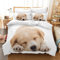 Hoimlm Kinder Bettwäsche 135x200 Hund bedruckter Bettbezug Kopfkissenbezug, Microfaser Bettbezug Set für Jungen Mädchen Bettdeckenbezug Betten Set