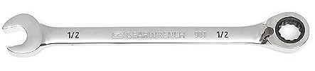 GEARWRENCH 90T 1/2 Reversible Ratcheting Combination Wrench - 86645, Large