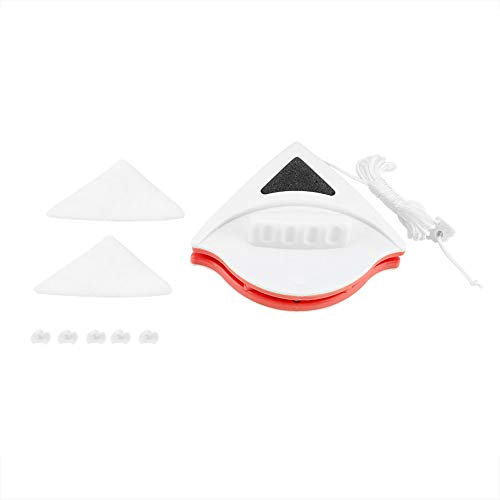 Brosse de Nettoyage de vitre magnétique Double Face en Forme de Triangle pour Grande Hauteur et vitrage de Voiture, Nettoyeur de vitres magnétique Double Face,