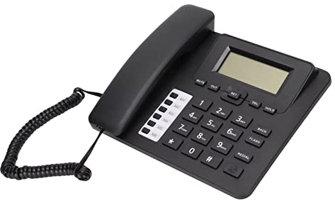 Kabelgebundenes Desktop-Telefon, Festnetz mit LCD-Display-Taste, Anrufer-ID-Wecker mit Freisprechfunktion, Schnurtelefone für das Home-Hotel-Büro, Klassisches Retro-Festnetz-Telefon mit Kabel