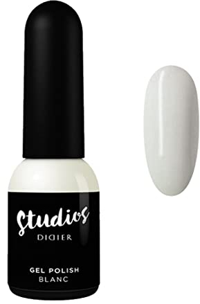 Didier Lab - Premium UV Nagellack Blanc - Gel Nagellack - Farbgel für Gelnägel - Auftrag von 1 oder 2 Schichten Gel Nägeln - Stark Pigmentiert UV Gel Nagellack - Gel Polish - Nagellack Weiß