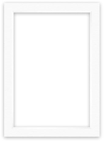nielsen Conservation Passepartout Karton 2,2 mm | Außenformat 50x70 cm für Bildformat 40x60 cm | Polarweiß (hellweiß) | strukturierte Oberfläche