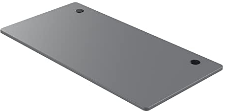 ERGOPOST Tischplatte 120x65, stabile Schreibtischplatte, Bürotischplatte 2,5 cm stark, Hellgrau/Dunkelgrau, Unibody-Technologien (120x65 cm/Dunkelgrau)