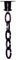 KAM Home Aluminium Art Ware Runde Regenkette mit Montage-Set (3 m, schwarz)
