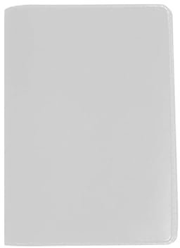 porta carte di credito uomo plastica donna porta tessere pvc bancomat credit card portafoglio tessera sanitaria tascabile economico carte supermercato greenpass 6 tasche multiplo (Bianco)