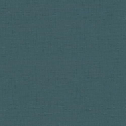 Profhome Textiloptik Tapete 387121-GU Vliestapete türkis petrol 0,53 m x 10,05 m / 5,33 m2